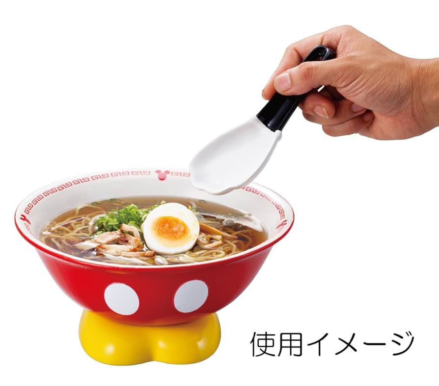 【美品】ディズニー公式 ミッキー ラーメン鉢 2個セット c2102-san-ramen.jpg